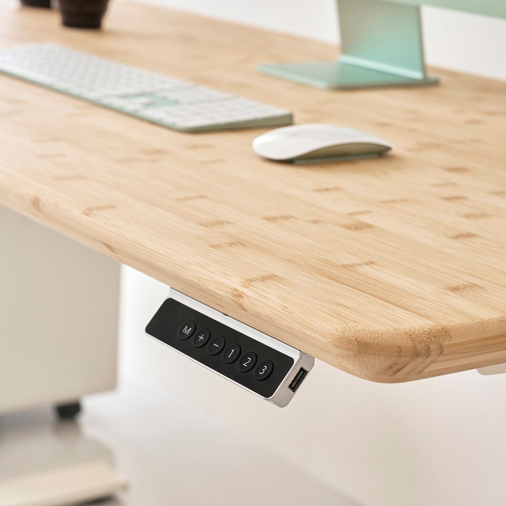 Hình ảnh 6 của Bàn nâng hạ Edge Bamboo 2.0 - By NiceDesign (120x60cm - Khung đen - Mới, Full box, Chính hãng)