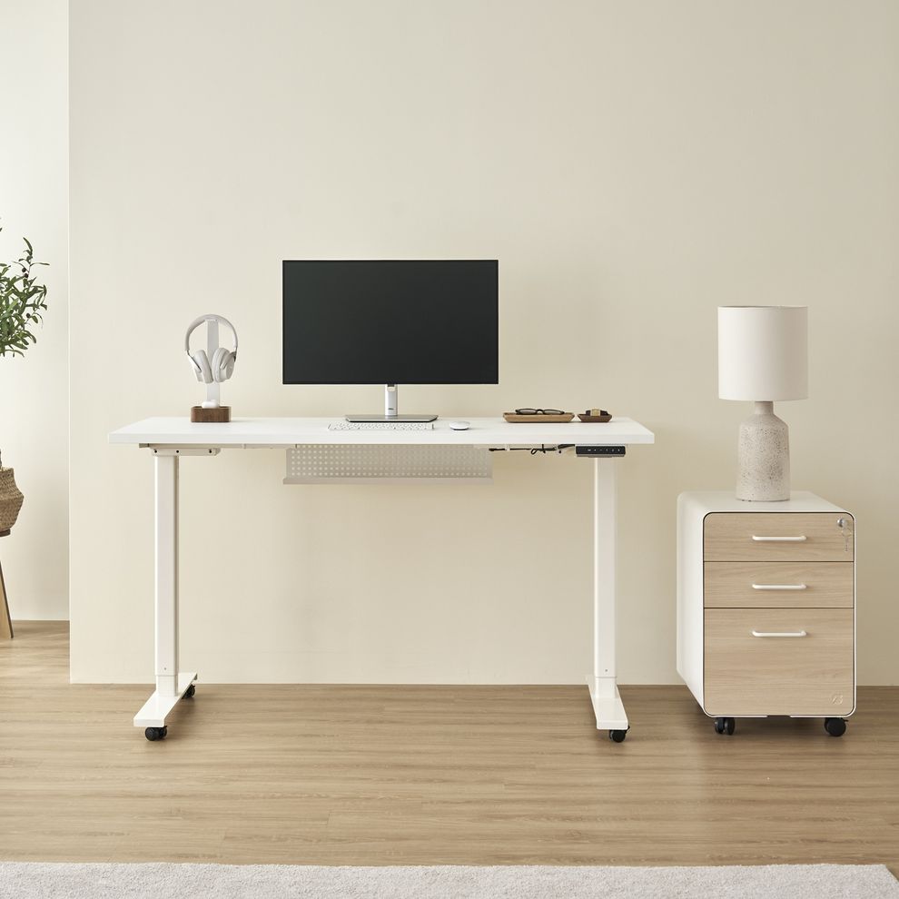 Hình ảnh 3 của Bánh xe có khoá TROY cho bàn nâng hạ - By NiceDesign (1 bánh xe - Đen - Mới, Sealed, Chính hãng) (NDCT25TROY01)