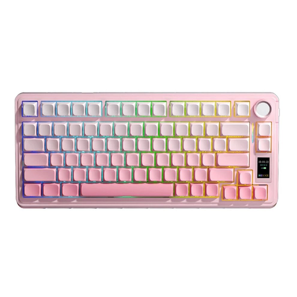 Hình ảnh 1 của Bàn phím cơ Aula S75 Pro (S75P-Caramel Switch V2 - Pink - Mới, Full box, Nhập khẩu)