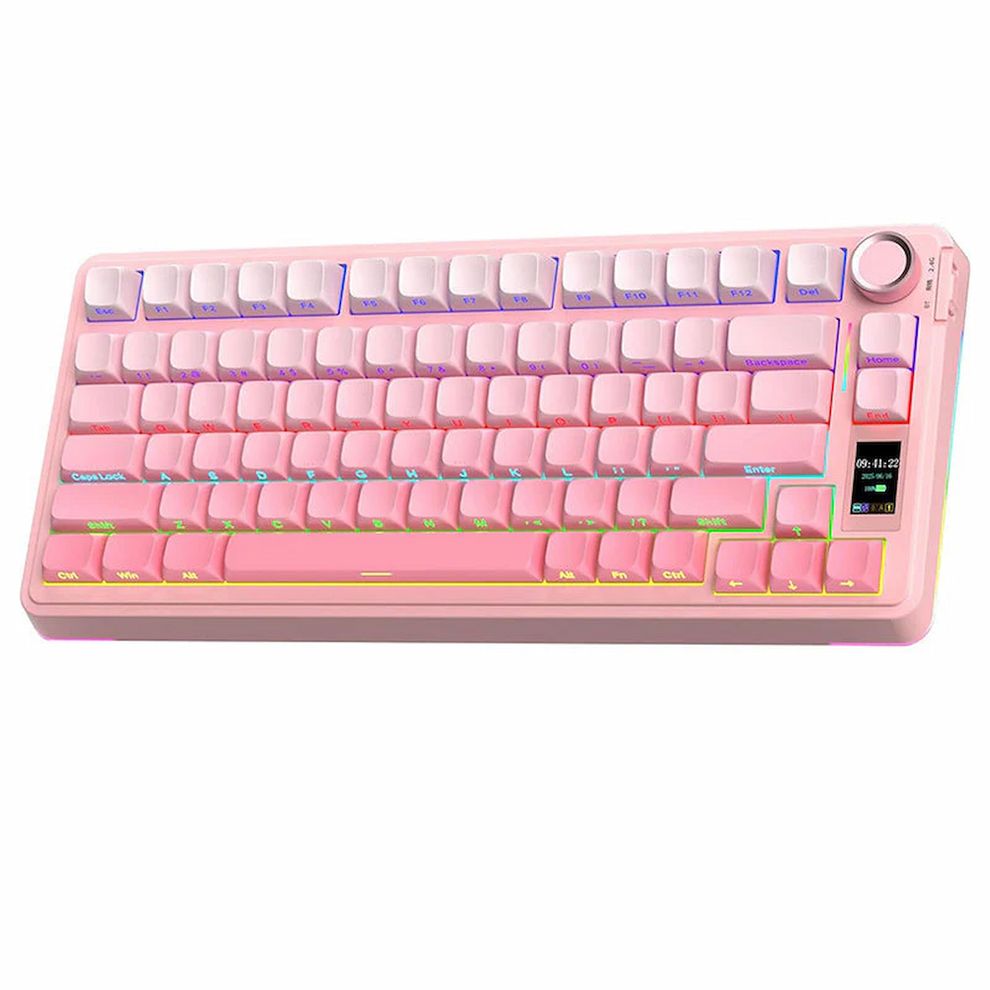 Hình ảnh 2 của Bàn phím cơ Aula S75 Pro (S75P-Caramel Switch V2 - Pink - Mới, Full box, Nhập khẩu)
