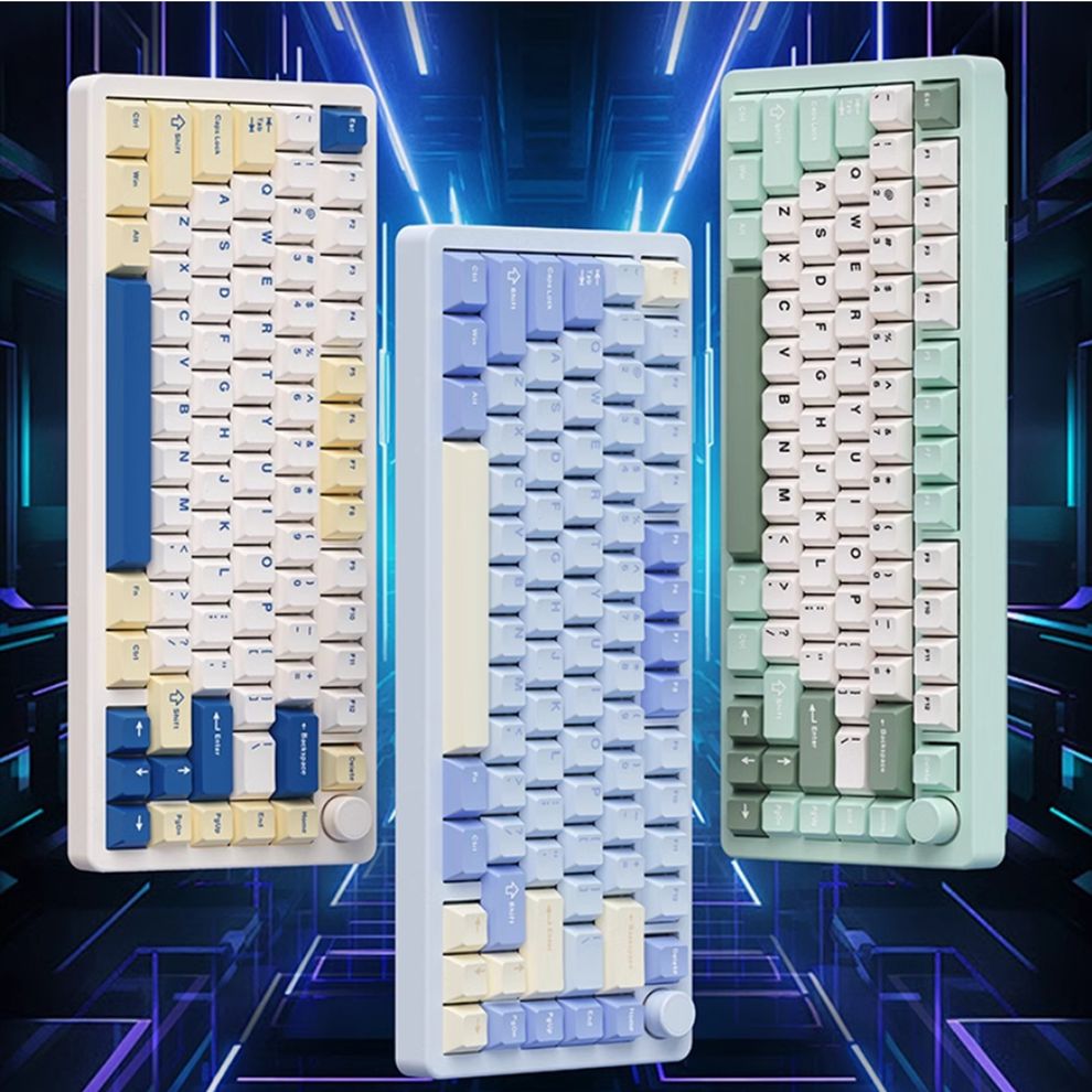 Hình ảnh 3 của Bàn phím Cơ Monka A75 Max Aluminum (Mint Green - Mới, Full box, Nhập khẩu)