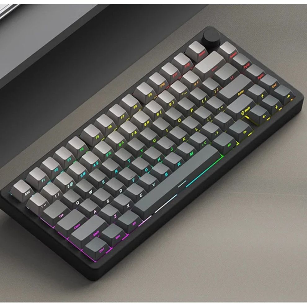 Hình ảnh 1 của Bàn phím Cơ Monka A75 Max Aluminum (Polar Black - Mới, Full box, Nhập khẩu)