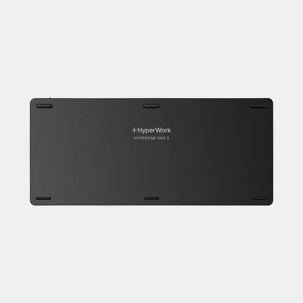 Hình ảnh 2 của Bàn Phím Không Dây HyperWork HyperOne Gen 3 (Gen 3 - Aluminium Black - Mới, Full box, Chính hãng)