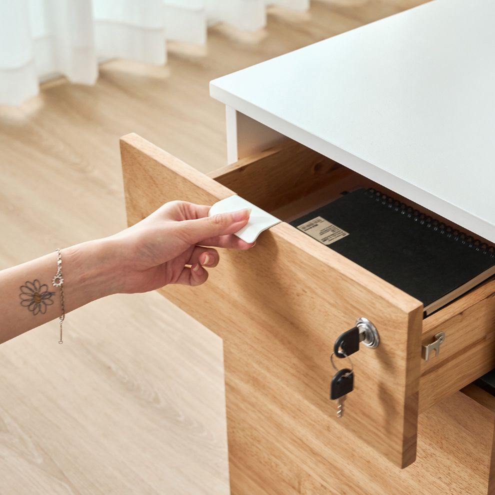 Hình ảnh 5 của Hộc tủ tài liệu 2 ngăn Alexa - By NiceDesign (2 ngăn - White - Rubber - Mới, Sealed, Chính hãng) (NDFC25ALEX02)