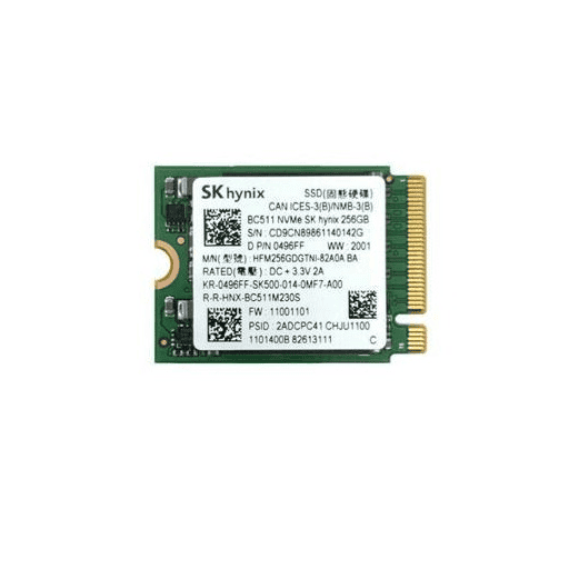 SSD Skhynix 256GB PCIe Gen 3 x4 NVME M2 2230