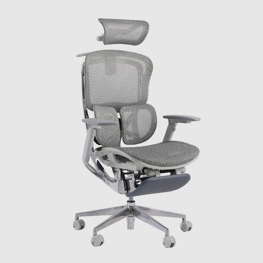 Ghế Công Thái Học Gami Crom Pro Kèm Kê Chân