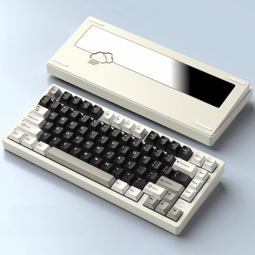 Bàn phím cơ Rainy75 Aluminum CNC Sliver Mirror Glass Weight (Tạ Gương) - RGB