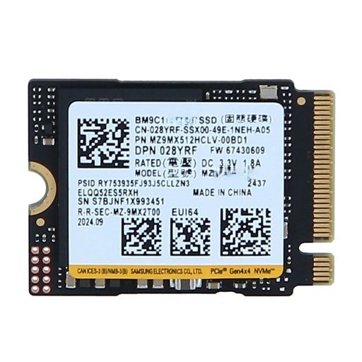SSD Samsung BM9C1 512GB PCIe Gen 4 x4 NVME M2 2230