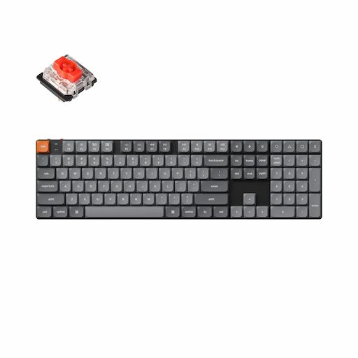 Bàn phím cơ Keychron K5 Max QMK/VIA Ultra-slim Gateron 2.0 Red Switch - Hotswap