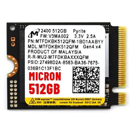 SSD Micron 512GB NVME M2 2230