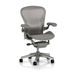Ghế Công Thái Học Herman Miller Aeron (Size B - Chân Hợp Kim - Grey carbon - Mới, Full box, Nhập khẩu)