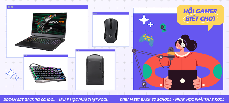 [Dream Set 2021] Set đồ công nghệ "chuẩn Gamer" mùa Tựu trường 2021