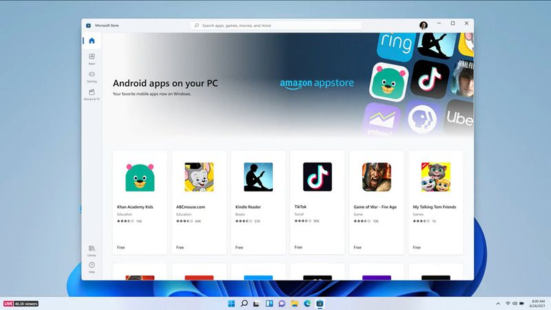 Kho ứng dụng Android đã có sẵn trên Windows 11