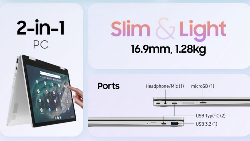 Galaxy ChromeBook 2 360 - Laptop 2 in 1, giá chỉ từ 12,6 triệu đồng