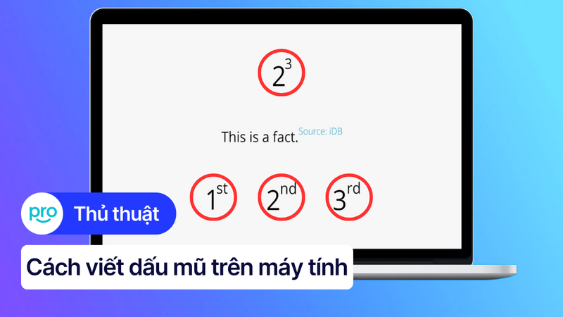 Cách viết dấu mũ trên máy tính trong Word, Excel đơn giản
