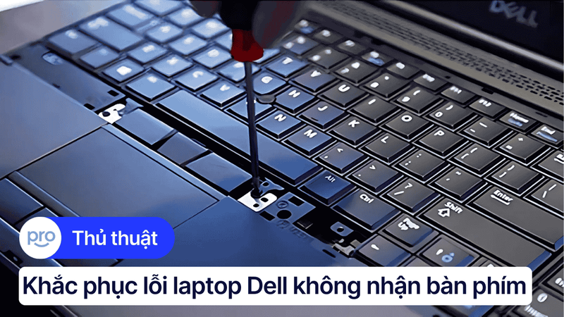 6 cách khắc phục lỗi laptop Dell không nhận bàn phím hiệu quả
