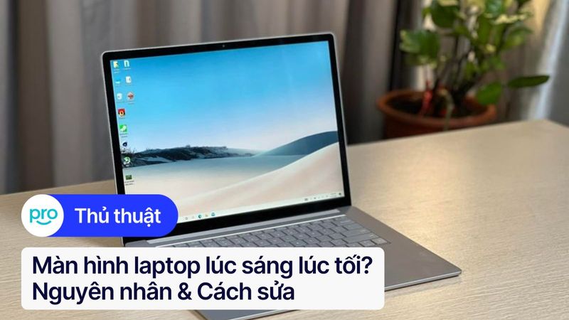 Màn hình laptop lúc sáng lúc tối? Nguyên nhân & Cách sửa CHUẨN