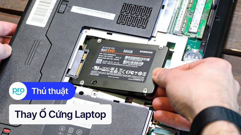 Thay ổ cứng laptop: SSD/HDD, giá bao nhiêu, ở đâu uy tín?