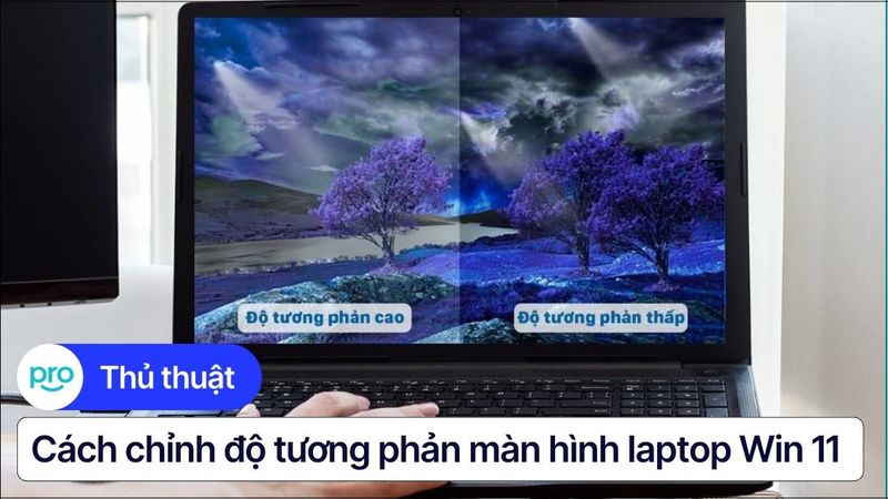 Cách chỉnh độ tương phản màn hình laptop Win 11 đơn giản nhất