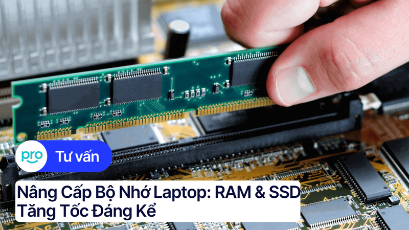 Nâng cấp bộ nhớ laptop: RAM & SSD | Tăng tốc đáng kể