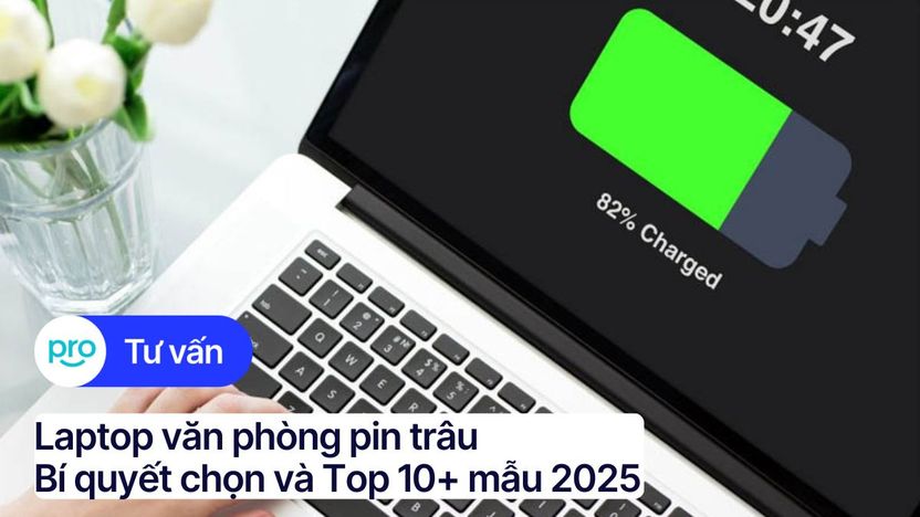 Laptop văn phòng pin trâu: Bí quyết chọn và Top 10+ mẫu 2025