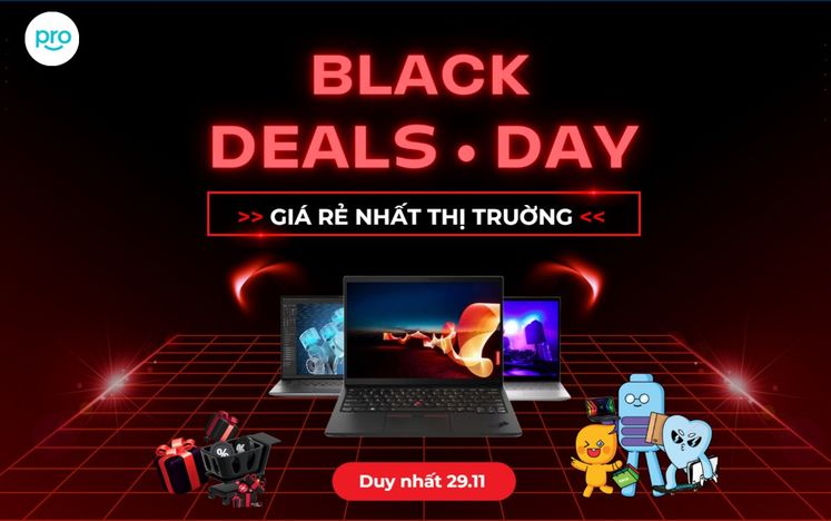 Black Friday 2024- Cơ hội sử hữu laptop giá rẻ nhất năm!