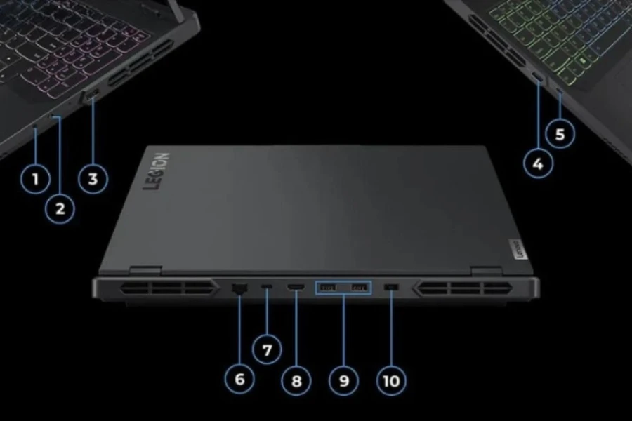 Các cổng kết nối được tích hợp trên Lenovo Legion Pro 5 16IRX9 83DF0046VN