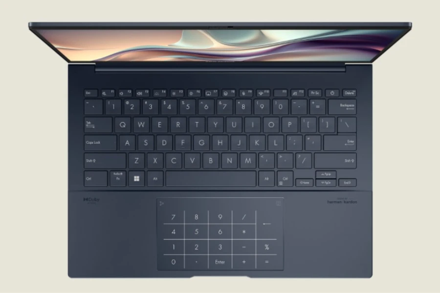 Thiết kế bàn phím chiclet trên laptop Asus Zenbook 14 OLED UX3405MA-PP152W đem lại cho người dùng trải nghiệm gõ thoải mái và chính xác