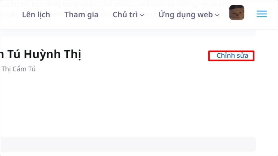 Nhấp vào nút Chỉnh sửa