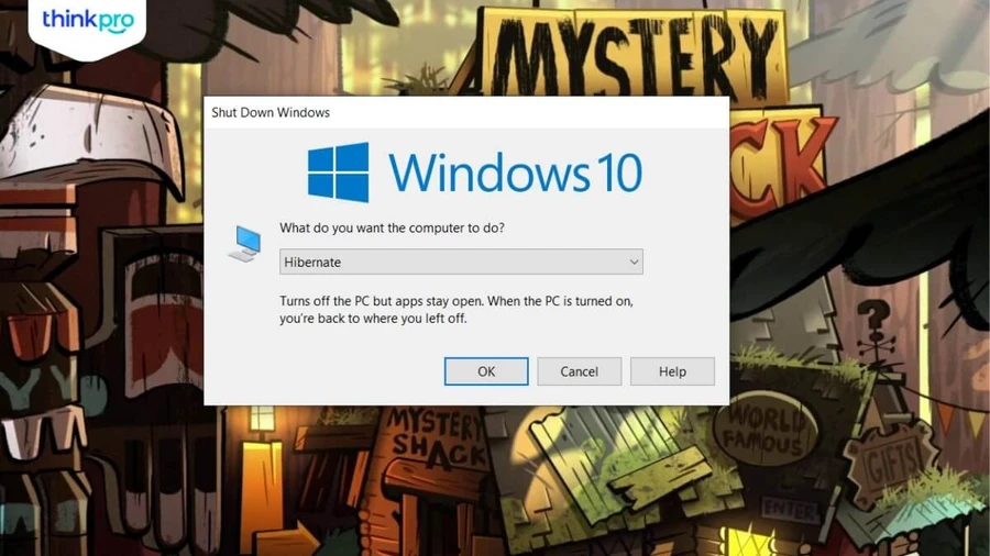 Chế độ Hibernate sẽ tạm tắt laptop, dữ liệu lưu vào ổ cứng, giúp tiết kiệm điện năng hơn