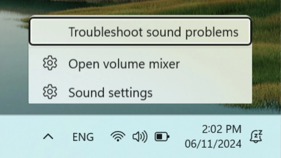 Windows 11 có sẵn công cụ Troubleshoot sound problems