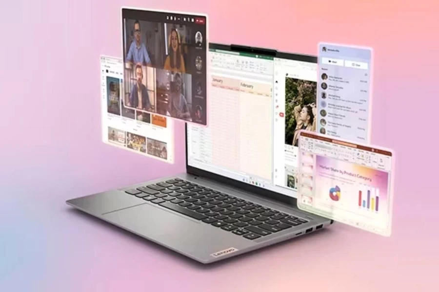 Mọi đa nhiệm trên IdeaPad Slim 5 14AHP9 đều được xử lý mượt mà với vi xử lý AMD Ryzen 7 8845HS