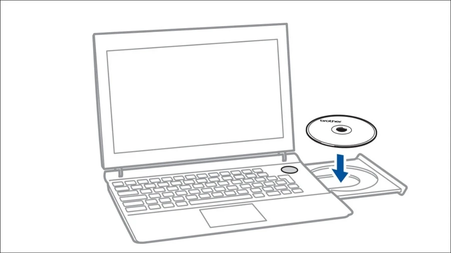 Bỏ đĩa CD-ROM vào máy tính
