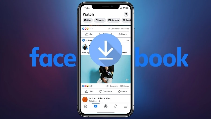 Có thể tải video Facebook về điện thoại