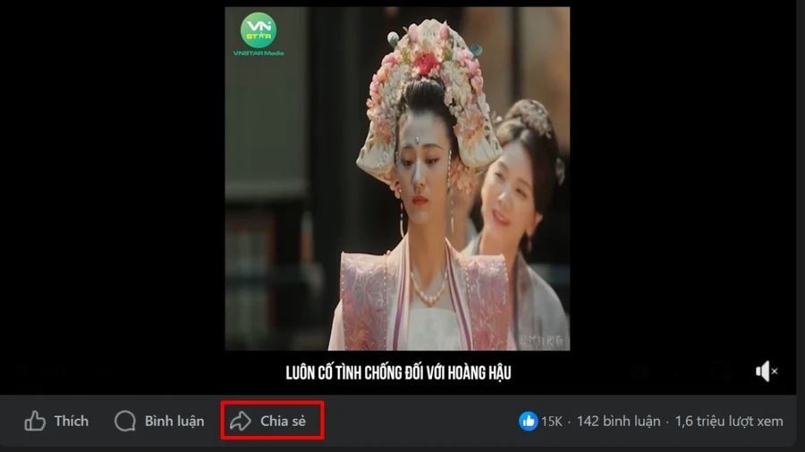 Click chuột phải vào Chia sẻ