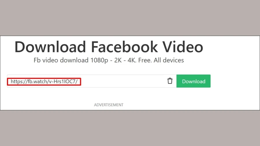 Truy cập SnapSave.app, dán URL vào ô trống
