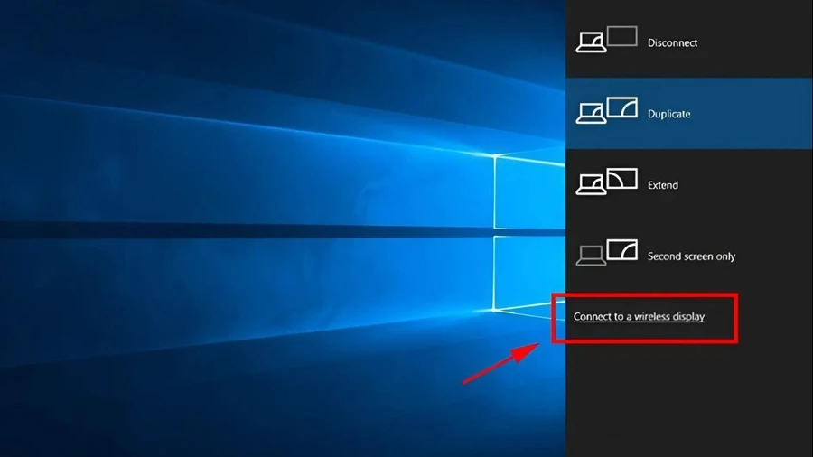 Laptop Windows 10/11 cho phép kết nối với máy chiếu qua mạng WiFi chung