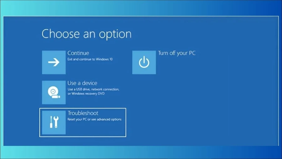 Giao diện sau khi khởi động vào Safe Mode