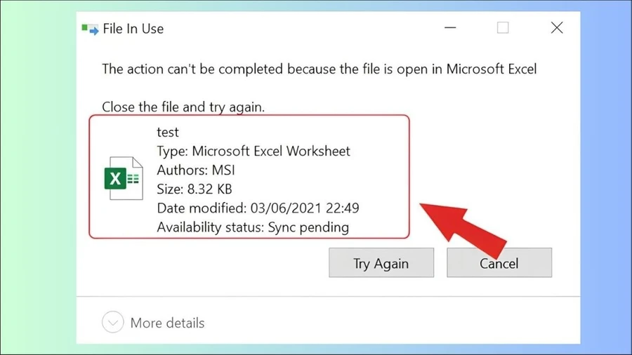 Thông báo lỗi File đang được sử dụng không xóa được file