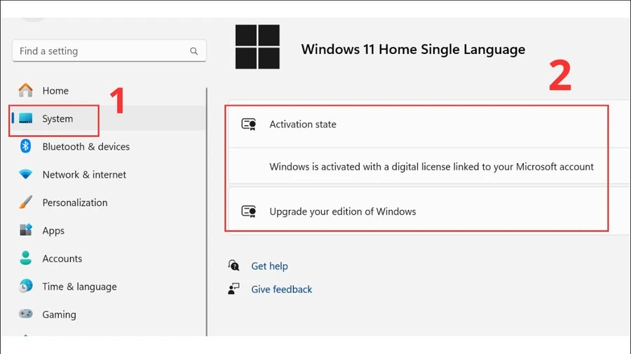Kiểm tra trạng thái kích hoạt của Windows
