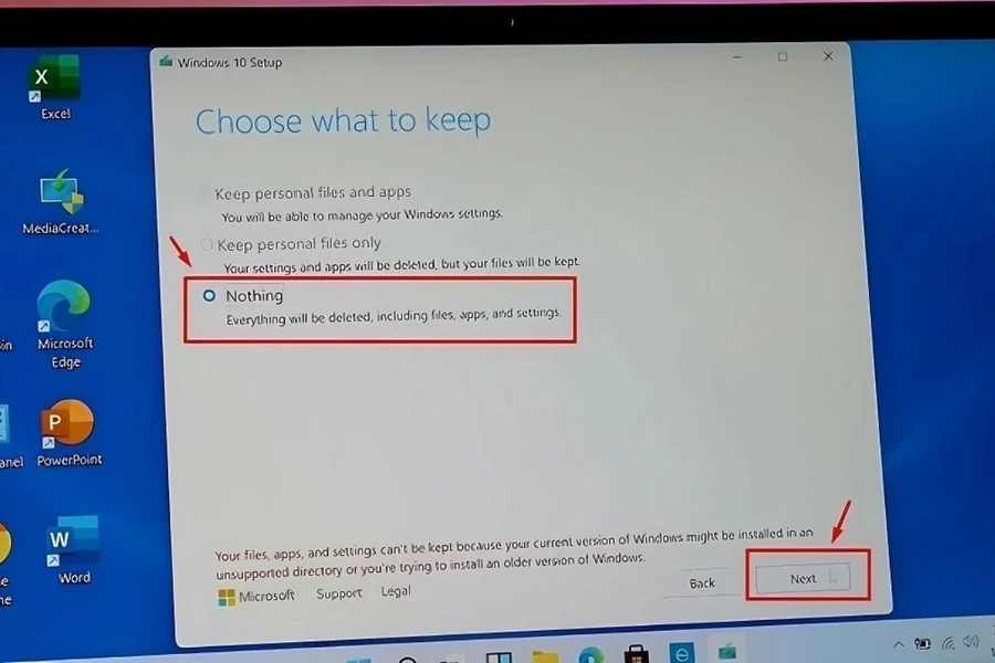 Bạn có thể chọn lý do muốn hạ cấp về Windows 10