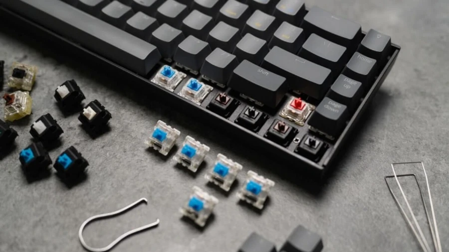 Hướng dẫn tháo lắp bàn phím sử dụng switch cơ quang học