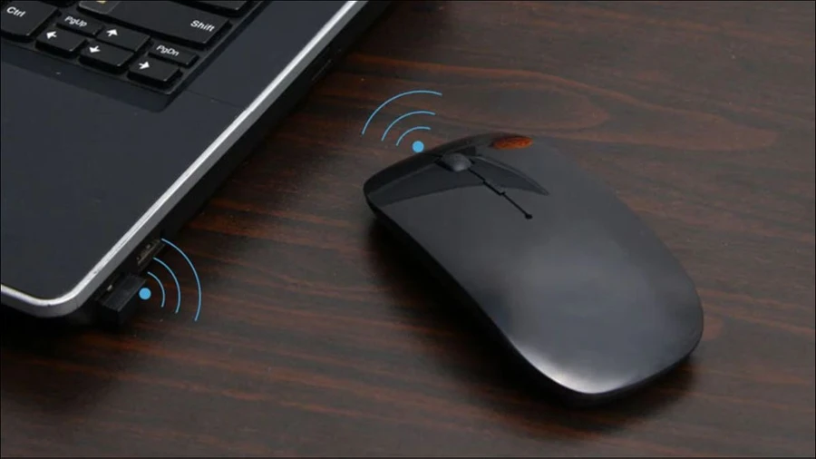 Kết nối qua USB Receiver là kiểu kết nối phổ biến nhất của chuột không dây