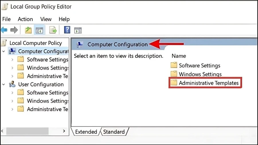 Computer Configuration > Administrative Templates