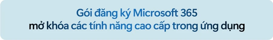 Biểu tượng Word, Excel, PowerPoint, Outlook với Copilot AI hỗ trợ tác vụ nhanh chóng