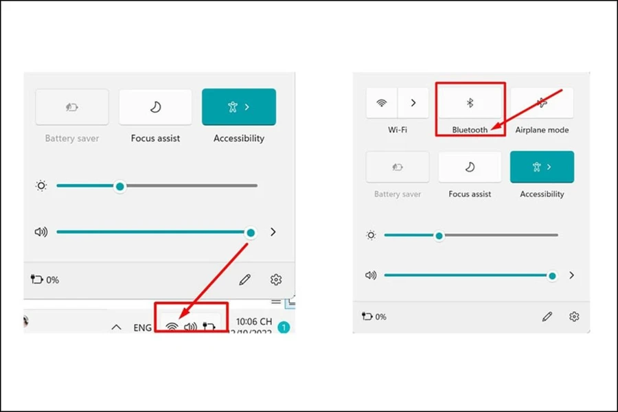 Cách nhanh nhất để mở Bluetooth trên Windows 11 là bật Bluetooth qua Quick Settings