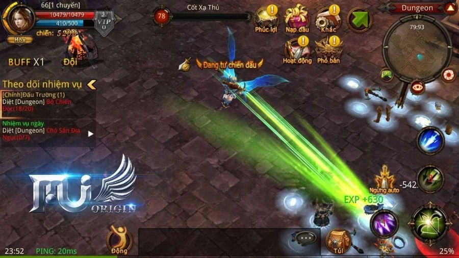 MU Origin là tựa game thuộc thể loại MMORPG với đồ họa 3D đẹp mắt