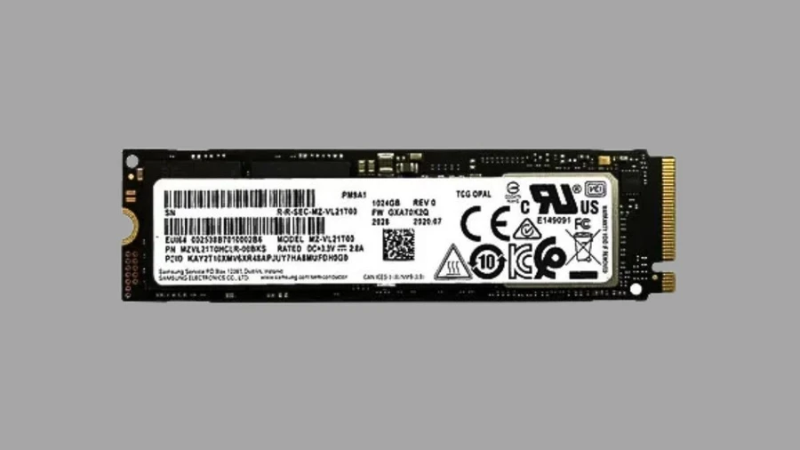 SSD Samsung PM991A 512GB PCIe Gen 3 x4 NVME M2 2230