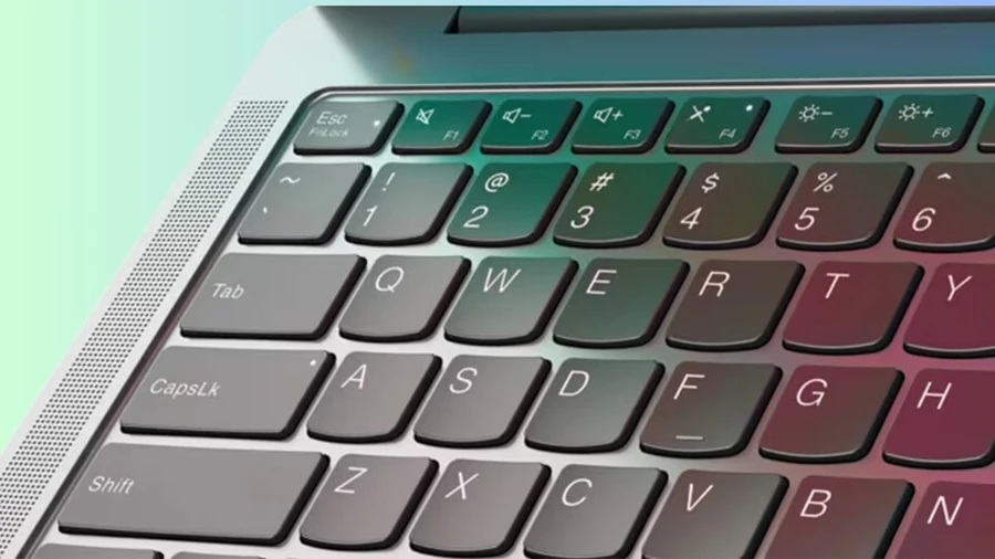 Bàn phím của Lenovo Yoga Slim 7i 2025 mang lại trải nghiệm gõ phím thoải mái