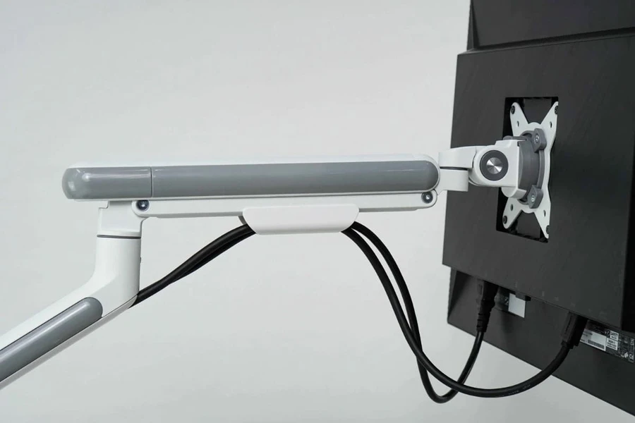 Giá đỡ màn hình HyperWork A1C bằng thép và hợp kim nhôm, lắp đặt dễ dàng, chịu tải 9kg, cho màn hình 17-32 inch.